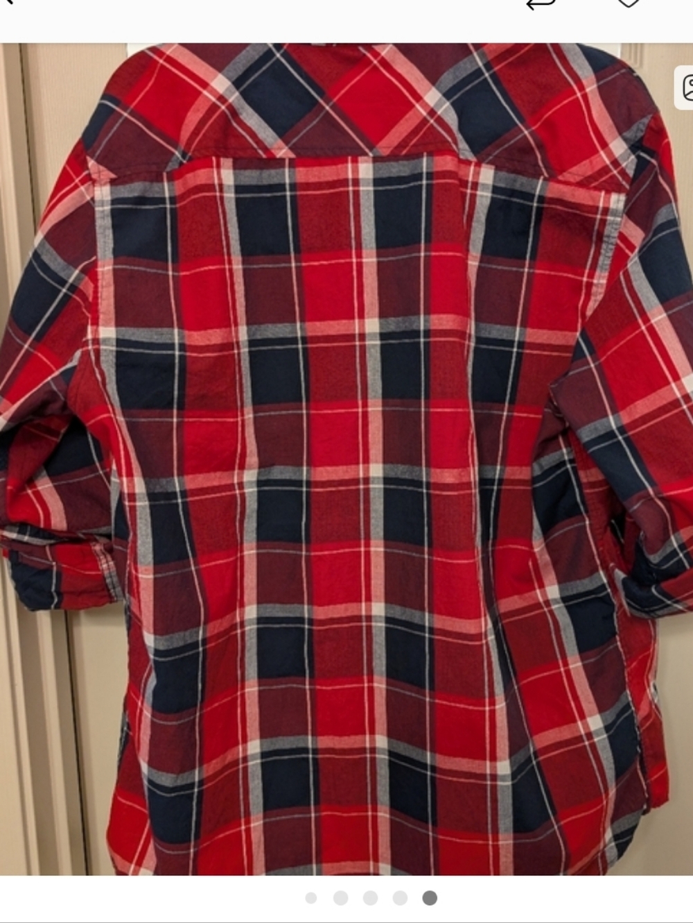 Eighty Eight Plaid Button Down Shirt Men's Size Large - Picture 3 of 3